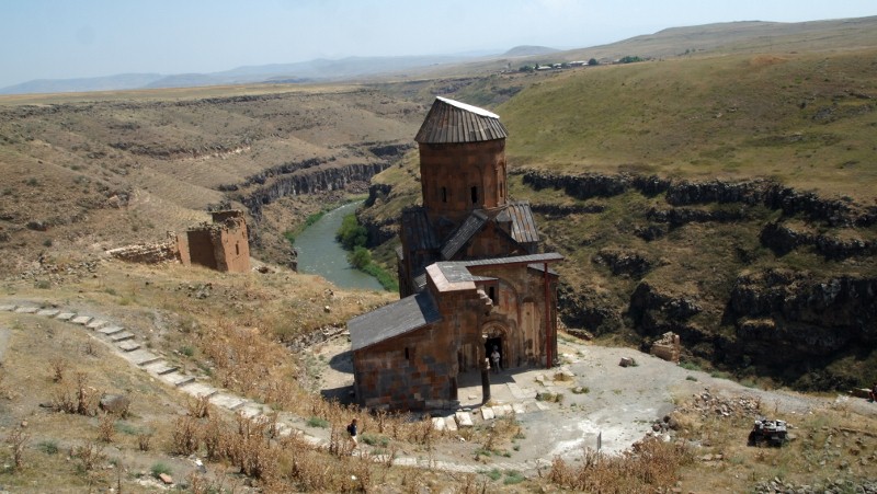 Ani, Kars, Turquía, Turkey, georgian church, canyon