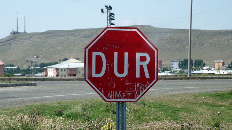 Erzurum, Turquía, Turkey,  Dur, stop