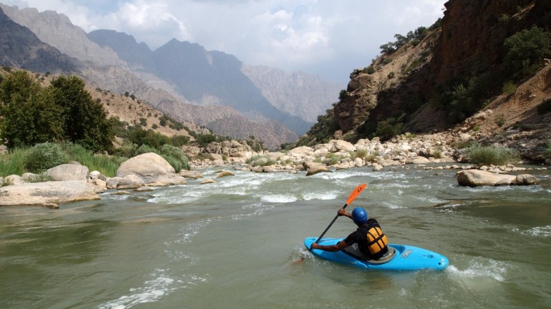 P8281438  Iran, kayak, Armand river, rio, paddle, piragua