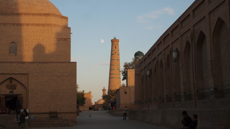 P9202934 Uzbekistan, central asia, Khiva, Ichon Qala, Islom-Hoja, Juma minaret, Kalta