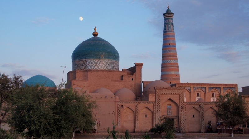 P9202952 Uzbekistan, central asia, Khiva, Ichon Qala, Islom-Hoja, Juma minaret, Kalta