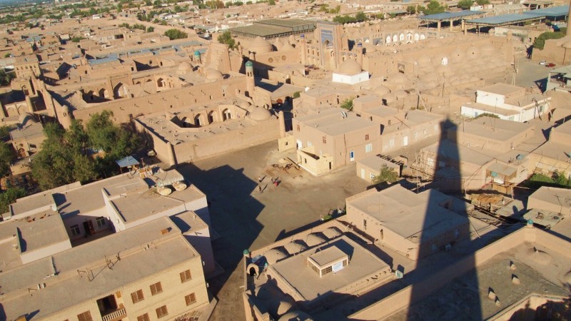 P9253439 Uzbekistan, central asia, Khiva, Ichon Qala, Islom-Hoja, Juma minaret, Kalta
