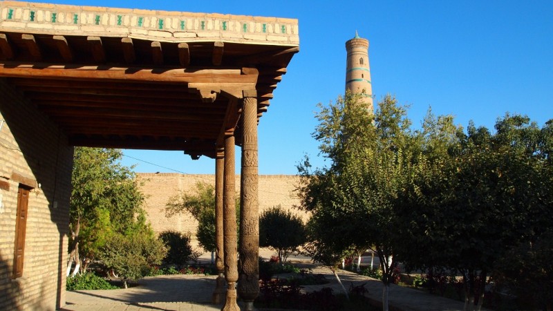 P9253474 Uzbekistan, central asia, Khiva, Ichon Qala, Islom-Hoja, Juma minaret, Kalta