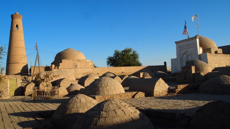 P9253495 Uzbekistan, central asia, Khiva, Ichon Qala, Islom-Hoja, Juma minaret, Kalta