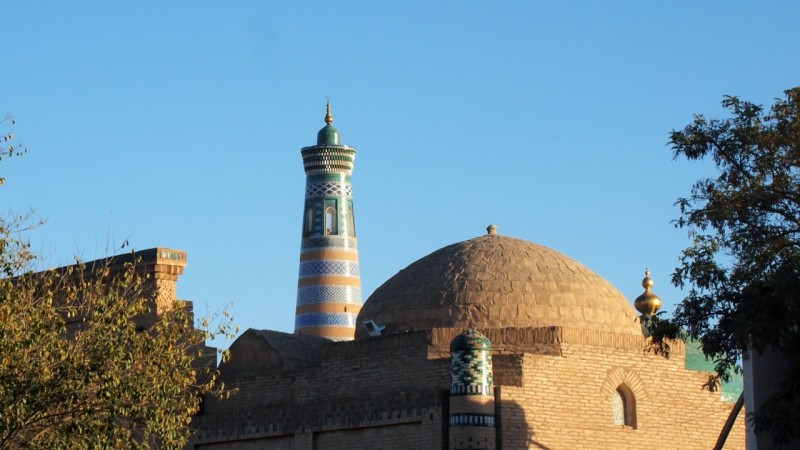 P9253510 Uzbekistan, central asia, Khiva, Ichon Qala, Islom-Hoja, Juma minaret, Kalta
