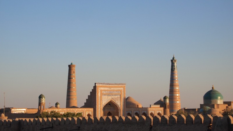 P9253522 Uzbekistan, central asia, Khiva, Ichon Qala, Islom-Hoja, Juma minaret, Kalta