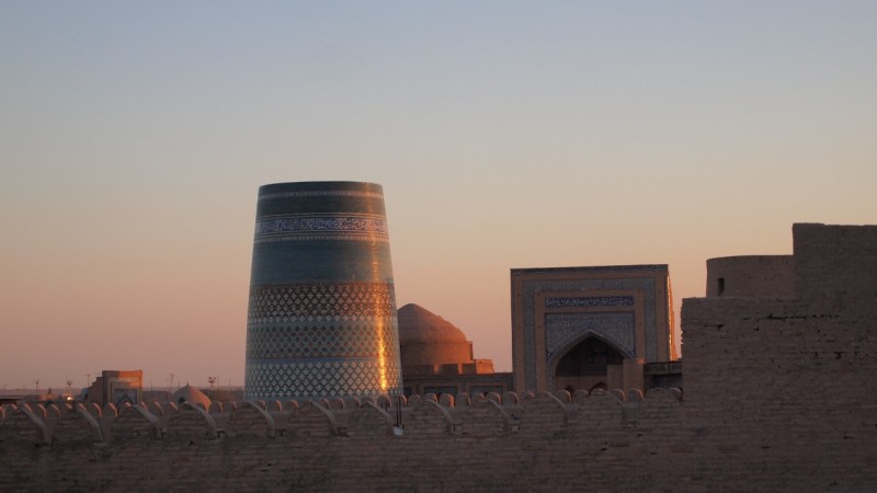 P9253533 Uzbekistan, central asia, Khiva, Ichon Qala, Islom-Hoja, Juma minaret, Kalta