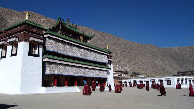 PB216015 Labrang, Xiahe, Buddish, monasterio, monastery, Tibet, China