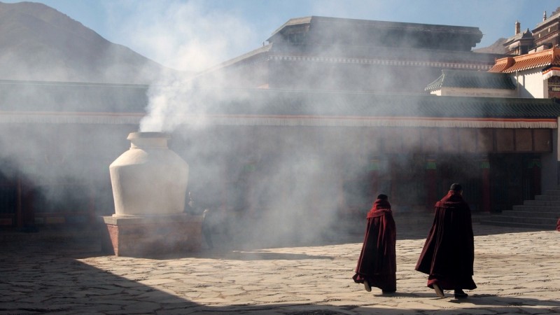 PB216033 Labrang, Xiahe, Buddish, monasterio, monastery, Tibet, China