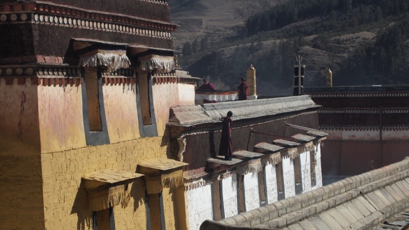 PB216065 Labrang, Xiahe, Buddish, monasterio, monastery, Tibet, China