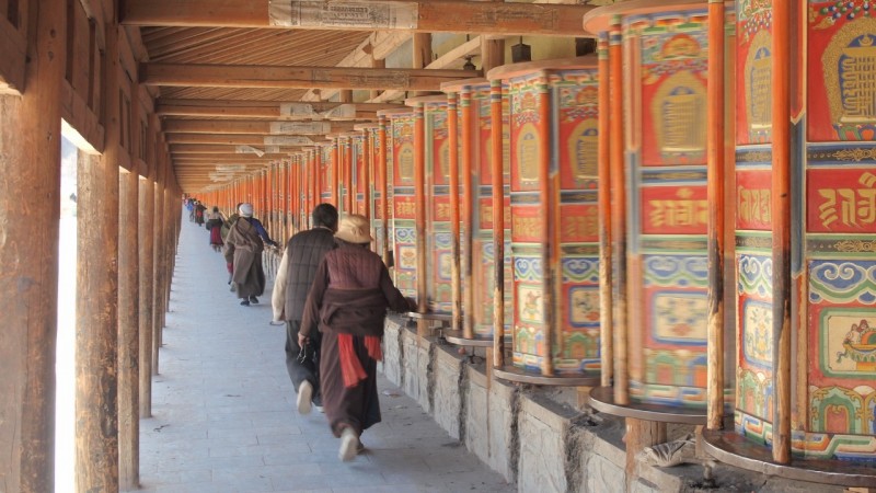 PB216180 Labrang, Xiahe, Buddish, monasterio, monastery, Tibet, China